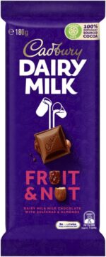 Cadbury Dairy Milk Chocolate Fruit and Nut Block 14 Pack, 14 x 180g - Image 2